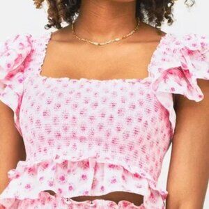 Archival LoveShackFancy Wren  crop top large